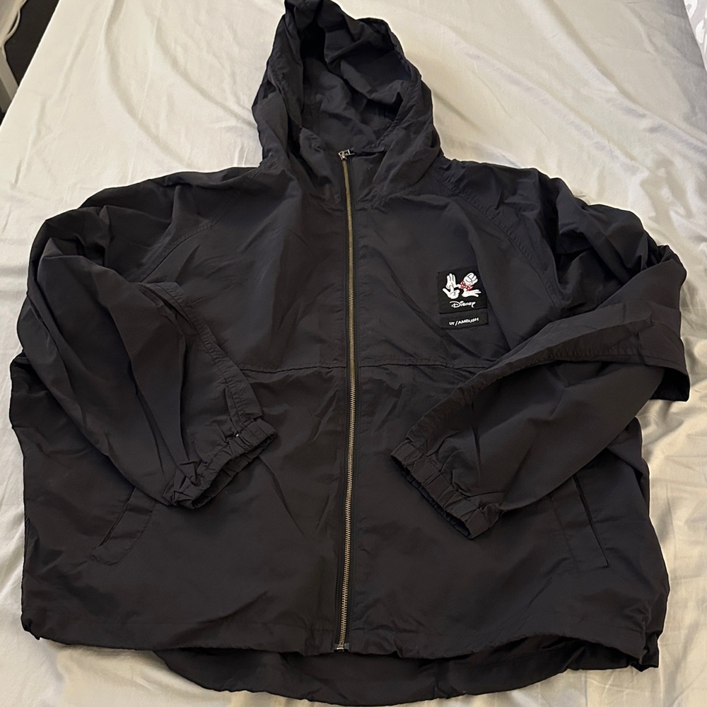 Uniqlo Disney Black Hooded Wind Jacket